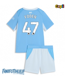 Manchester City Phil Foden #47 Echipament de Fotbal Replică 2026-27 Copii Acasa (+ Șorturi)